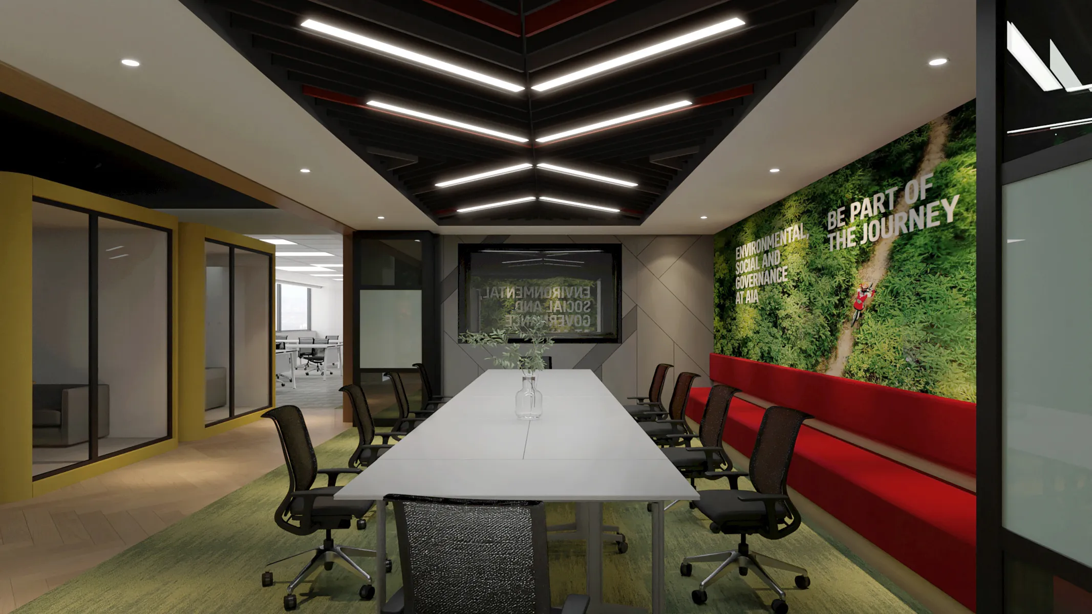 Phase 22 Design - Insurance Menara Sentral - level 11 | Modern Interior Design Kuala Lumpur