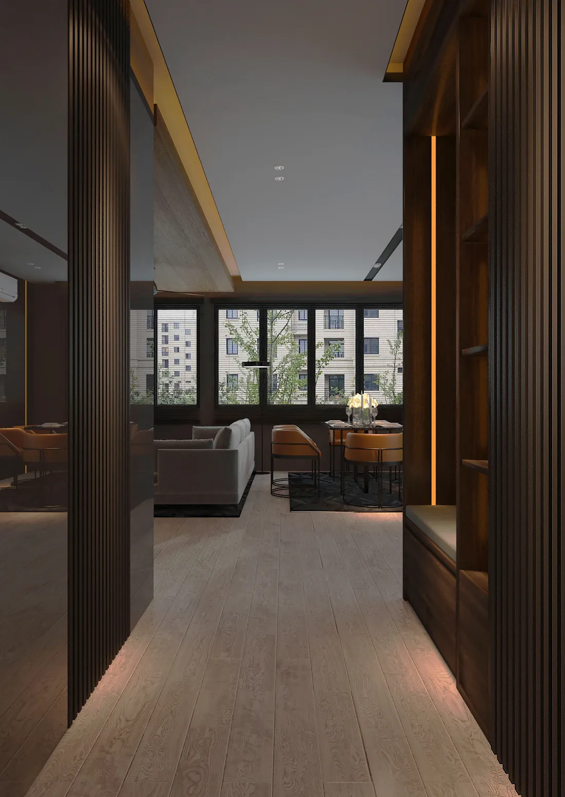 Phase 22 Design - Noir Haven - HDB | Modern Interior Design Kuala Lumpur