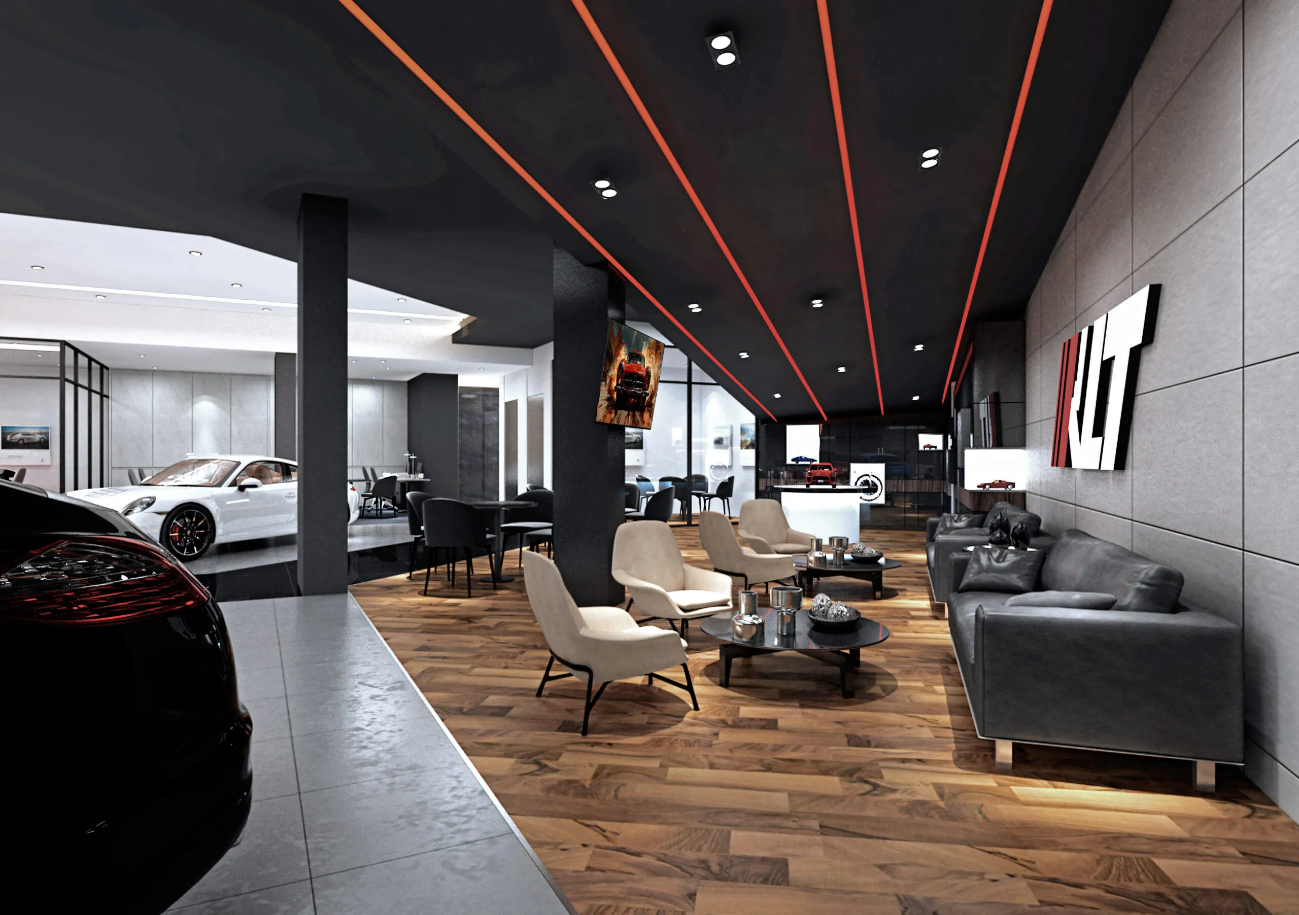 Phase 22 Design - KLT- Car Showroom Commercial Space | Interior Design KL