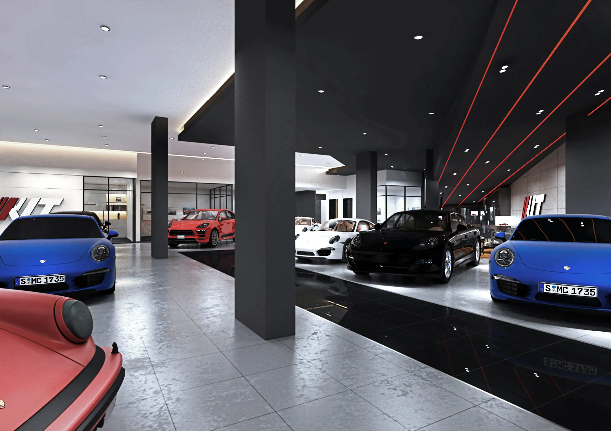 Phase 22 Design - KLT- Car Showroom Commercial Space | Interior Design KL