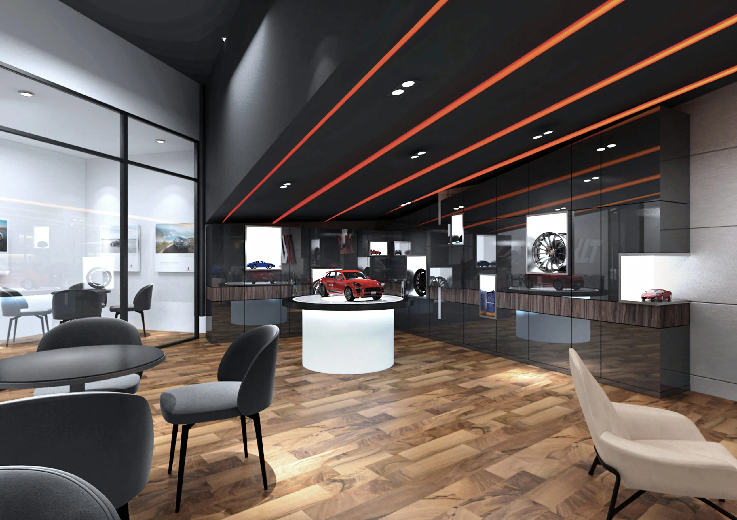 Phase 22 Design - KLT- Car Showroom Commercial Space | Interior Design KL